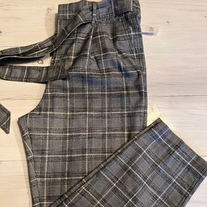 Gap Pleated Pants With Partial Elastic Waist Size 12